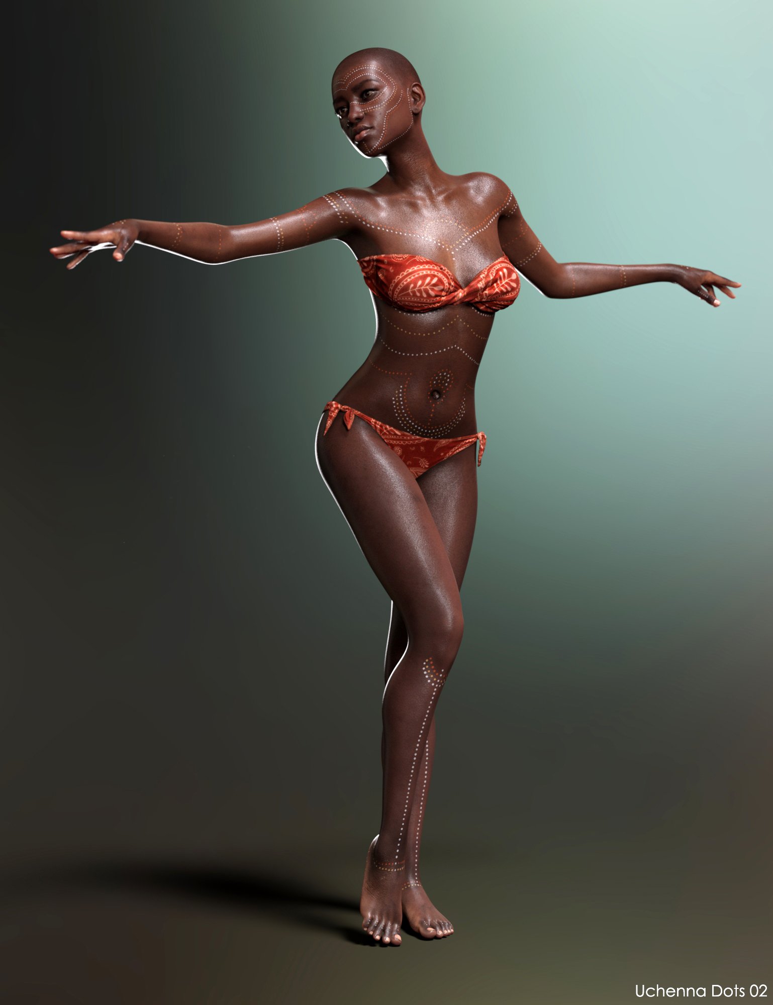 Uchenna for Genesis 8 Female by: Saiyaness, 3D Models by Daz 3D