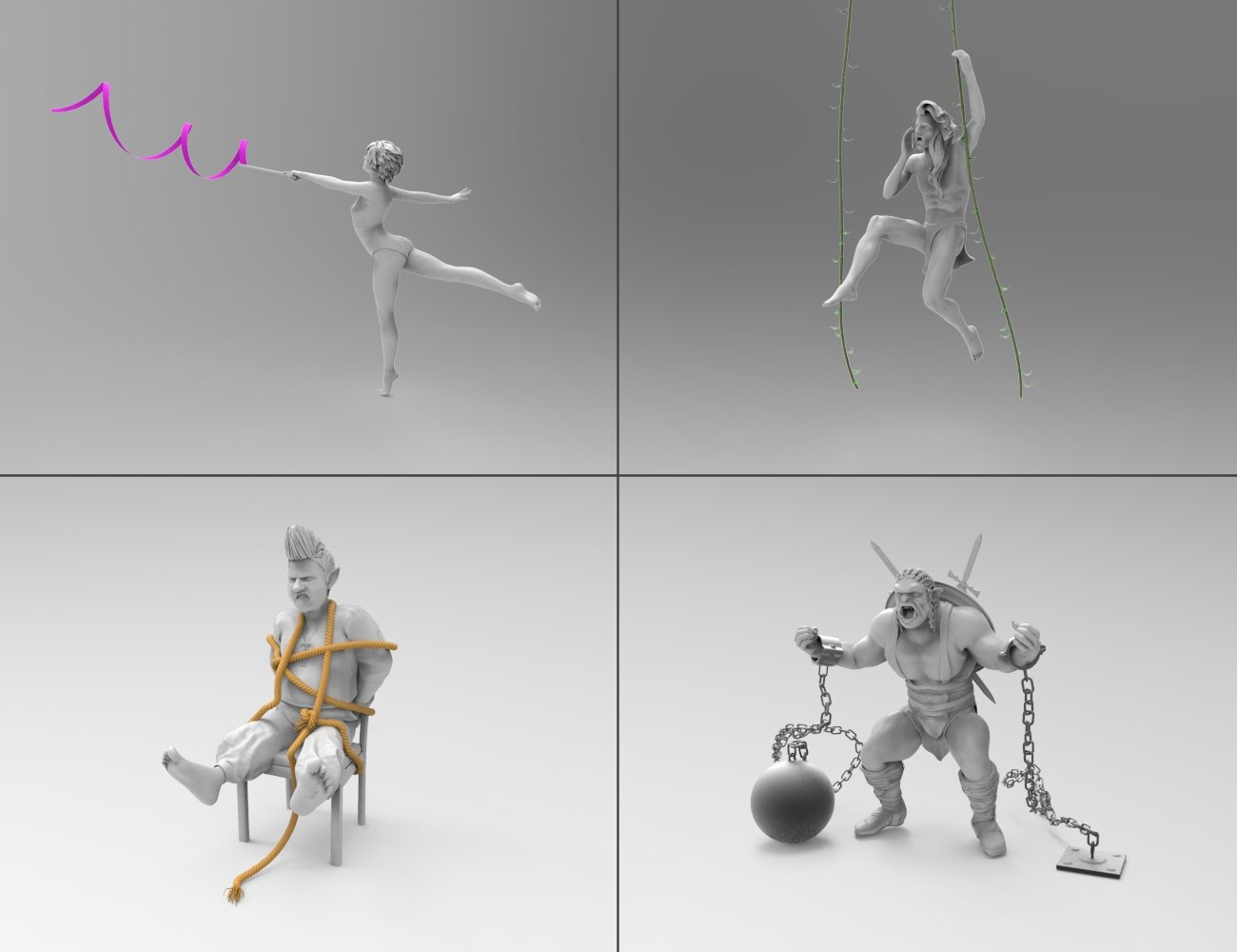 STRINGS by: Mechasar, 3D Models by Daz 3D