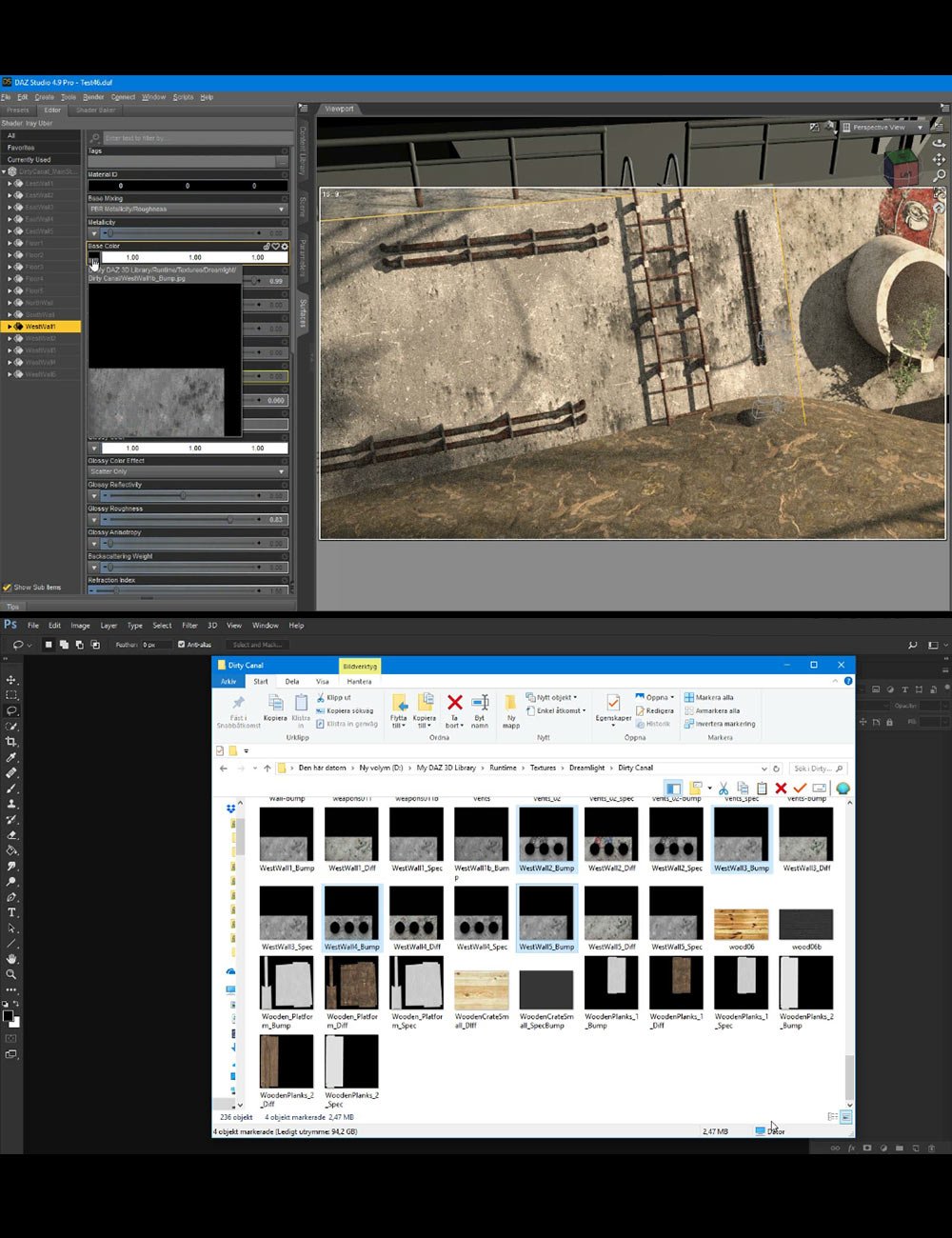 Making of Dirty Canal Making of Dirty Canal by: Dreamlight, 3D Models by Daz 3D