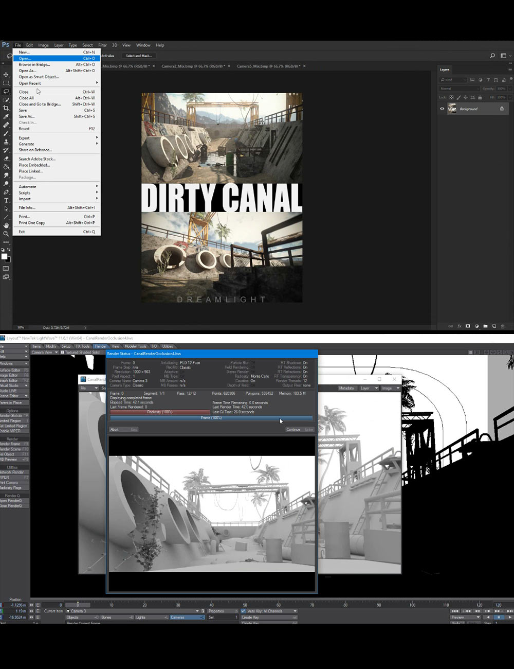 Making of Dirty Canal by: Dreamlight, 3D Models by Daz 3D