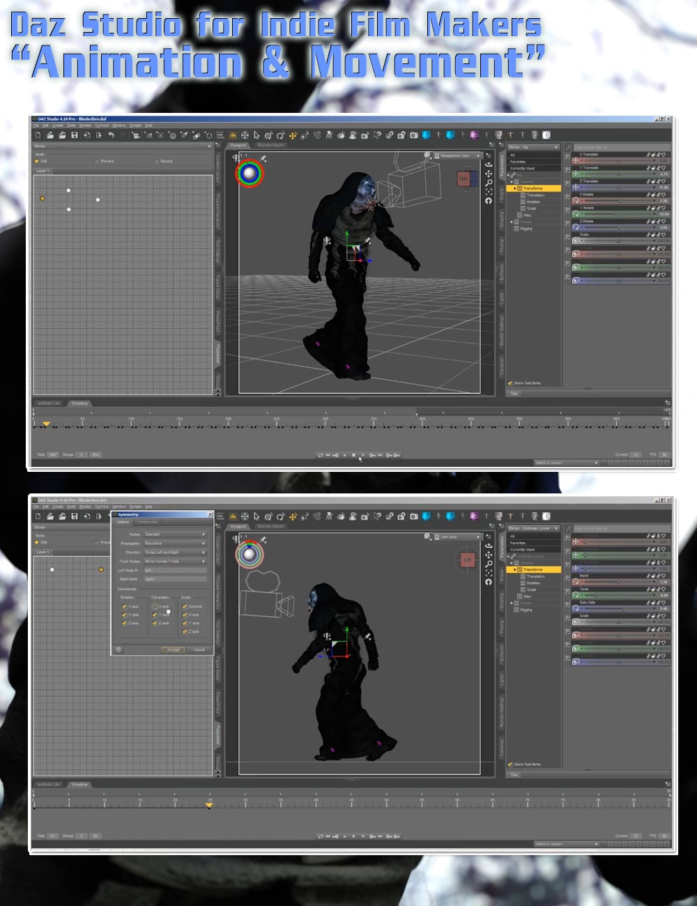 Indie Filmmakers Tutorial: Animation and Movement for Daz Studio by: GreybroSixus1 Media, 3D Models by Daz 3D