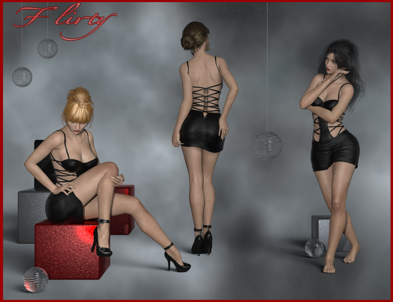 Flirty - Poses for Genesis 8 and 3 Female(s) Flirty - Poses for Genesis 8 and 3 Female(s) by: ilona, 3D Models by Daz 3D