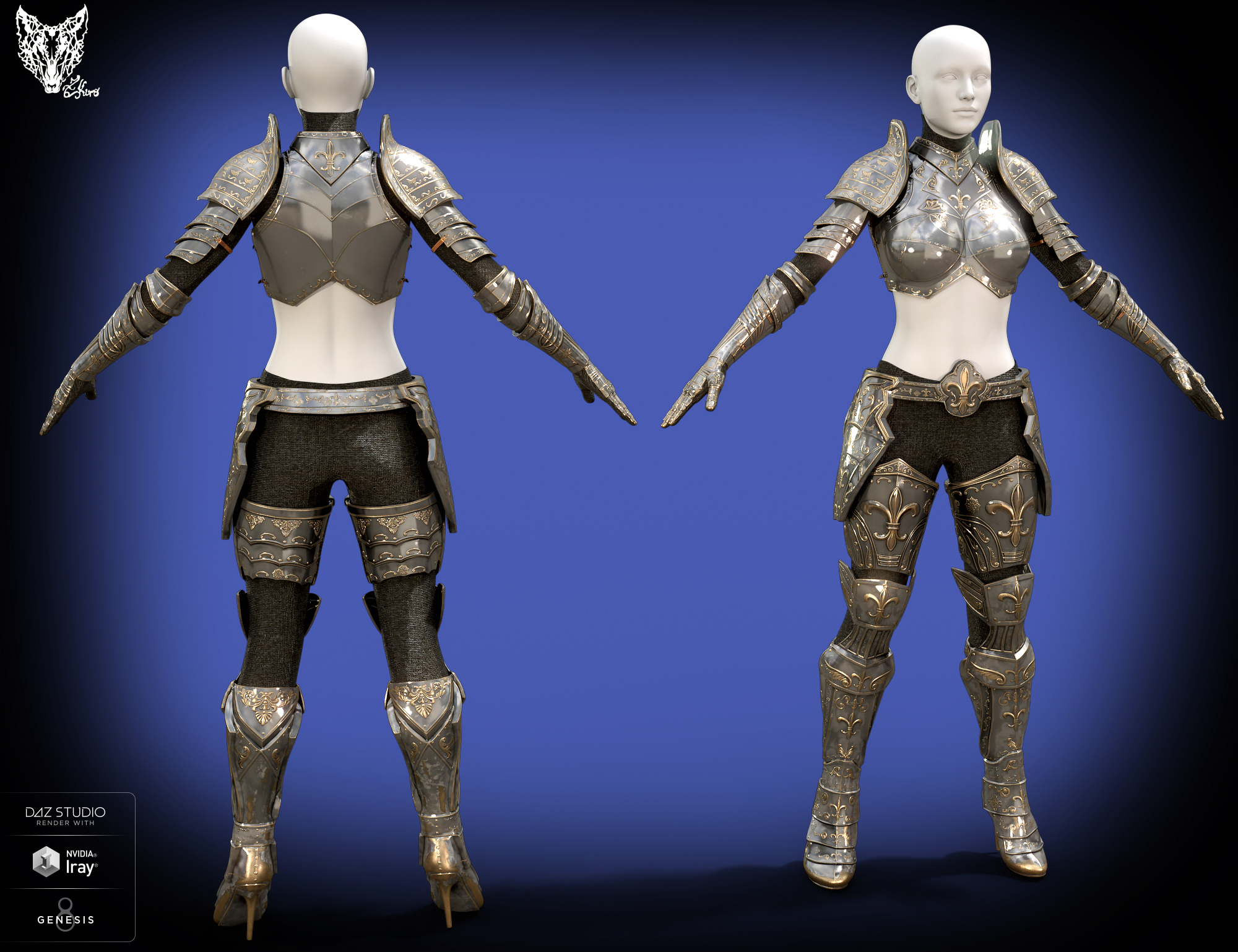 Orlean's Armor for Genesis 8 Female(s) by: ZKuro, 3D Models by Daz 3D