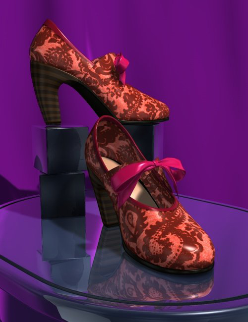 V4 Cuban-Diabolo Shoe Pack by: , 3D Models by Daz 3D