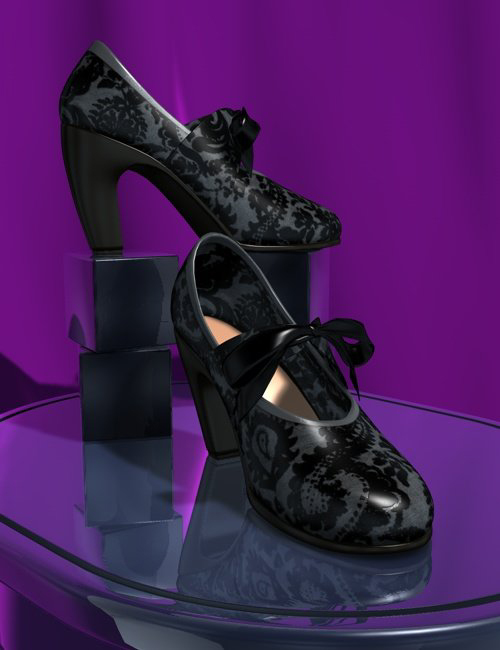 V4 Cuban-Diabolo Shoe Pack by: , 3D Models by Daz 3D