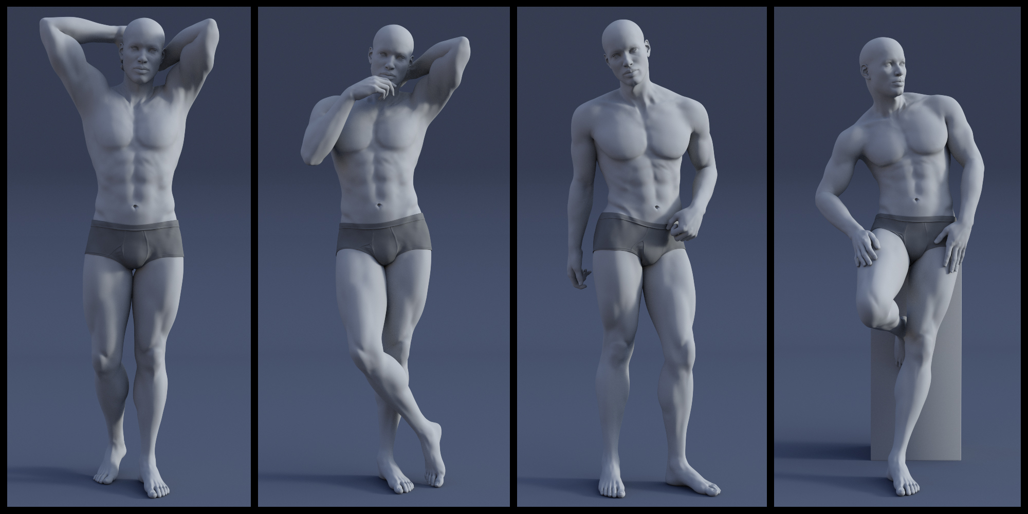 Composed Poses for Genesis 8 Male(s) by: lunchlady, 3D Models by Daz 3D