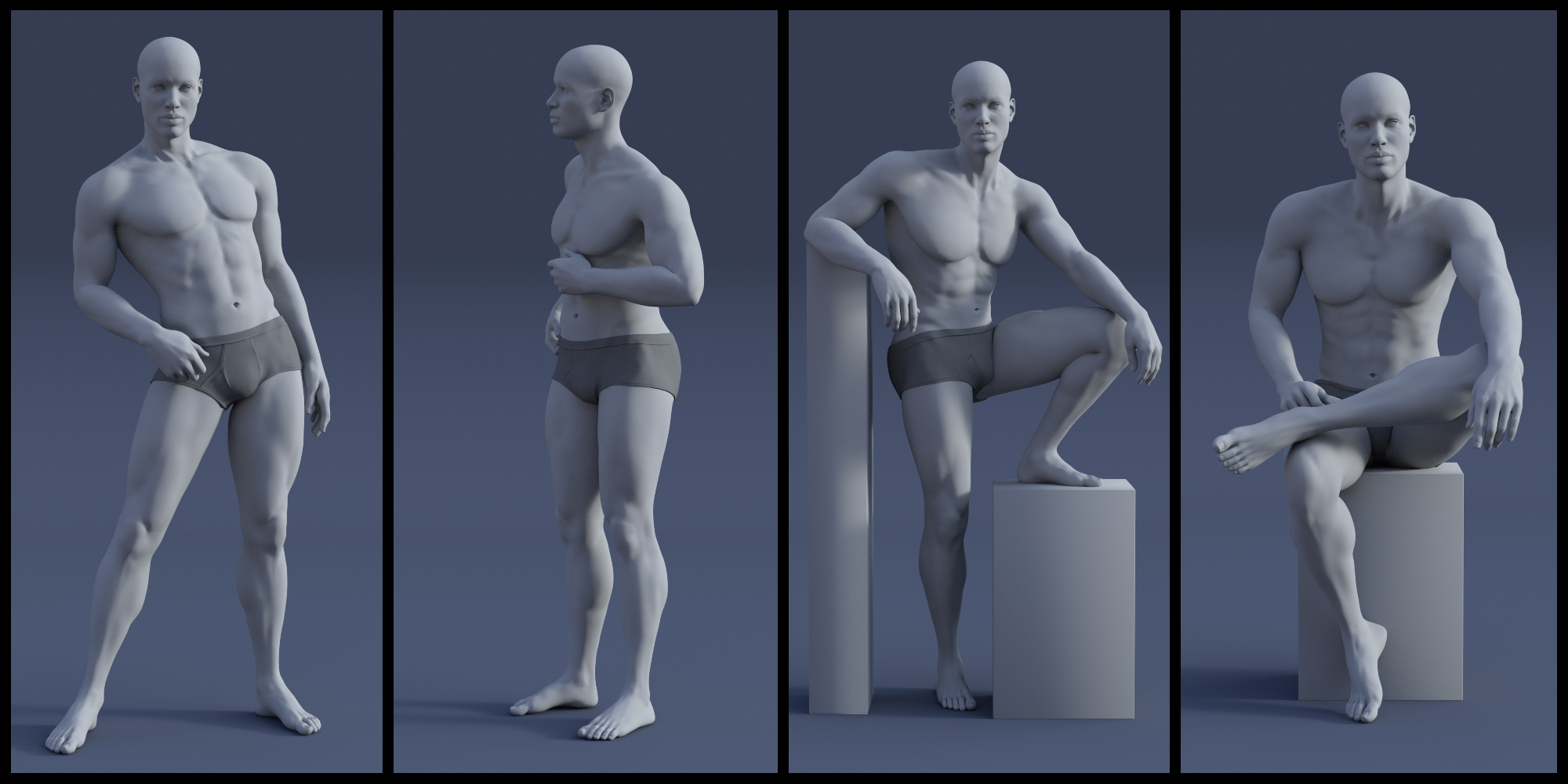 Composed Poses for Genesis 8 Male(s) Composed Poses for Genesis 8 Male(s) by: lunchlady, 3D Models by Daz 3D