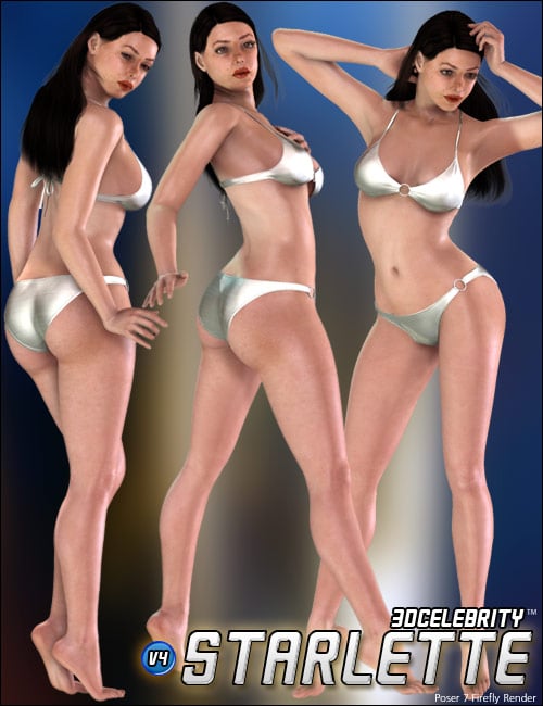 3D Celebrity Starlette by: 3DCelebrity, 3D Models by Daz 3D