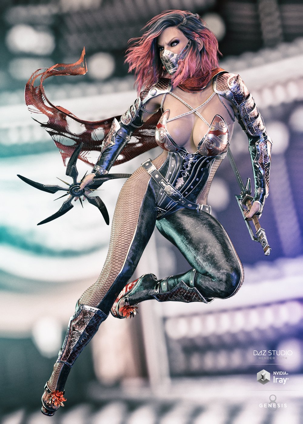 Silent Assassin Outfit and Weapons for Genesis 8 Female(s) Silent Assassin Outfit and Weapons for Genesis 8 Female(s) by: HM, 3D Models by Daz 3D