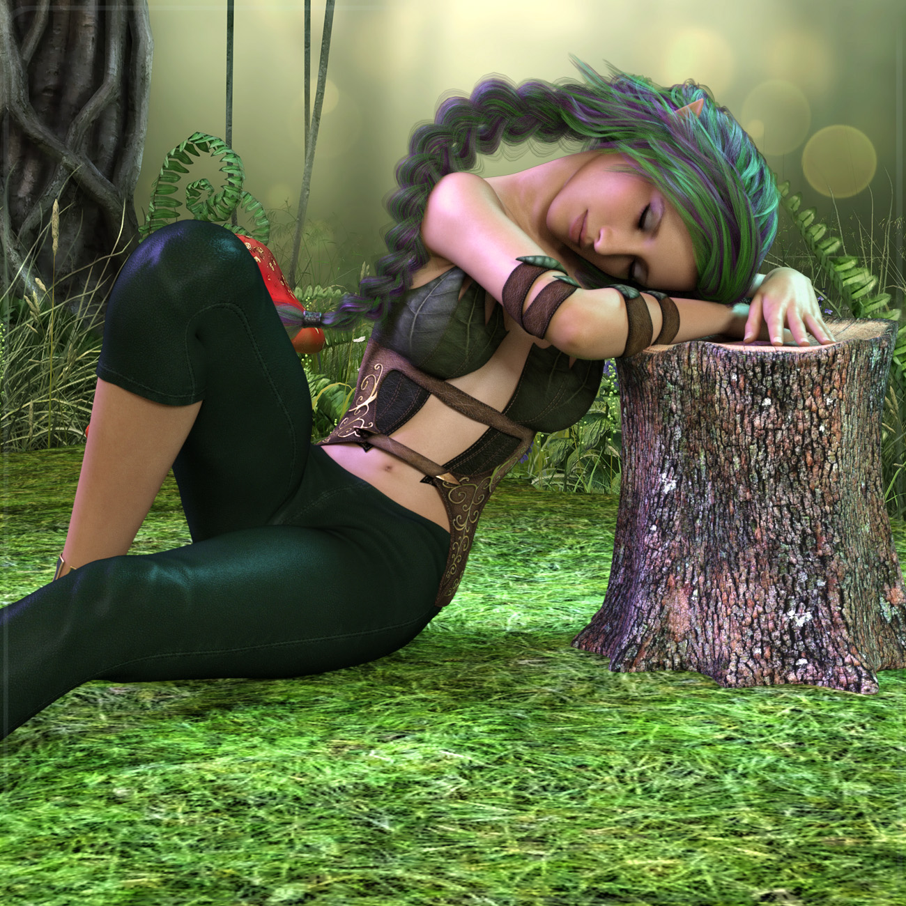 Z Elvish Princess - Poses, Partials and Expressions for Genesis 8 Female and Karyssa 8 by: Zeddicuss, 3D Models by Daz 3D