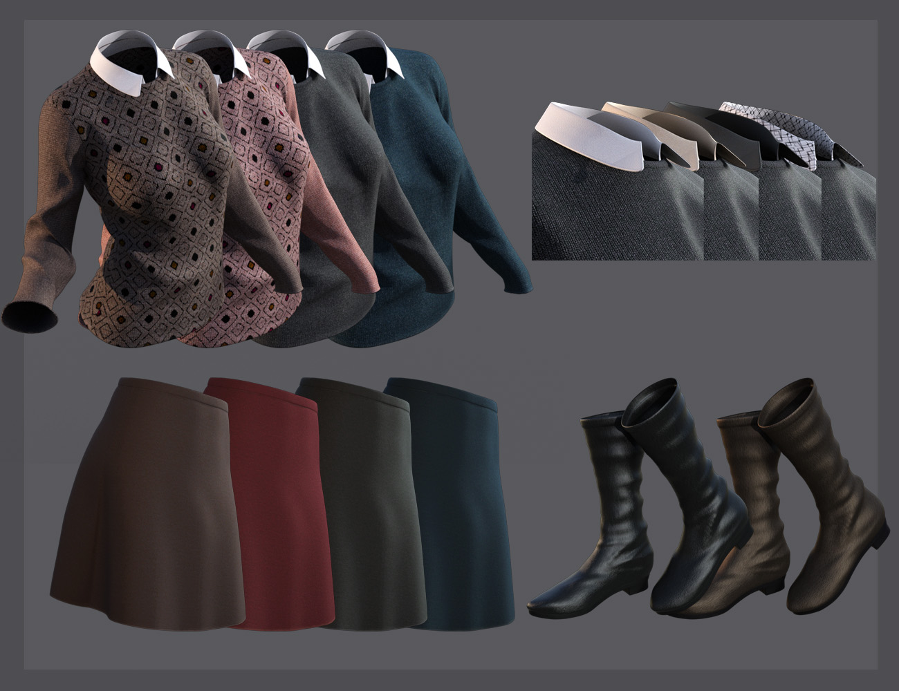 dForce Casual Sweater Outfit for Genesis 8 Female(s) dForce Casual Sweater Outfit for Genesis 8 Female(s) by: tentman, 3D Models by Daz 3D
