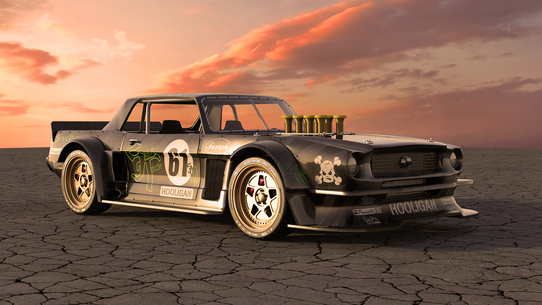 Hooligan Muscle Car by: DarkEdgeDesign, 3D Models by Daz 3D