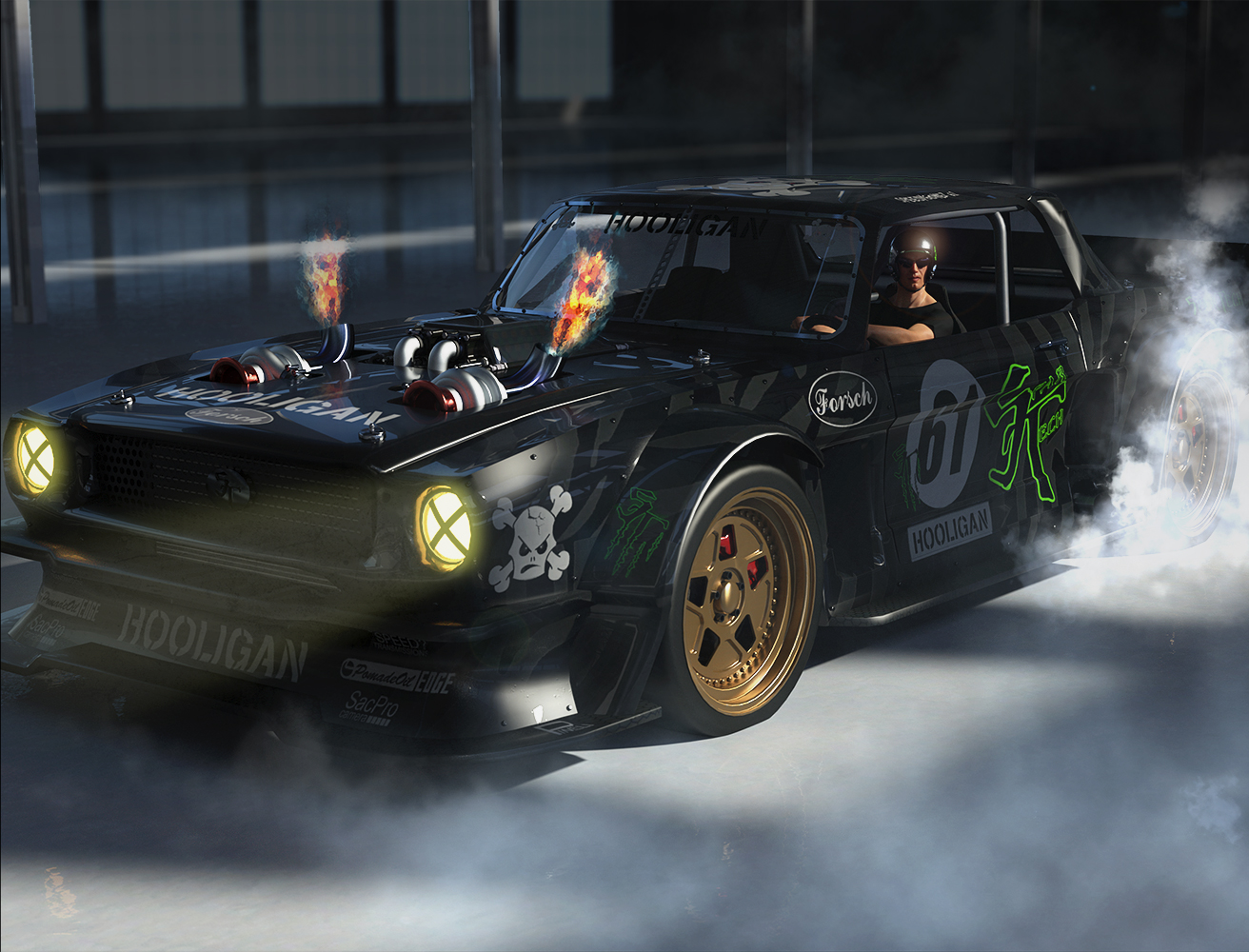 Hooligan Muscle Car by: DarkEdgeDesign, 3D Models by Daz 3D