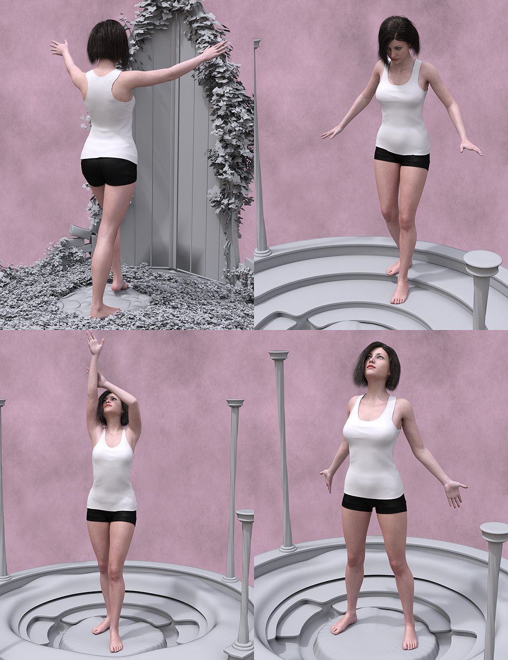 The Stand Poses for Genesis 3 and 8 Female The Stand Poses for Genesis 3 and 8 Female by: Porsimo, 3D Models by Daz 3D
