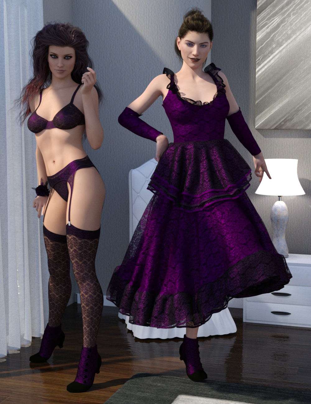 Gothique for Frolic and Frolic Additions by: IDG DesignsDestinysGarden, 3D Models by Daz 3D