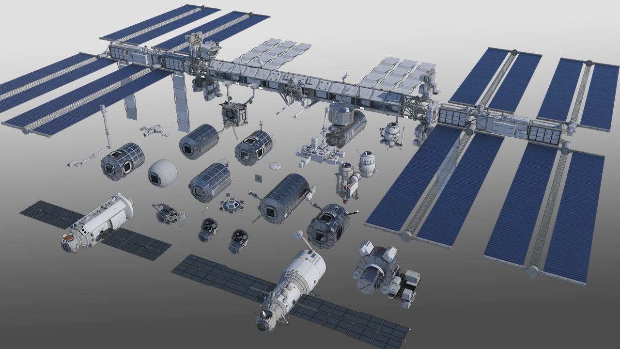 International Space Station by: Mely3D, 3D Models by Daz 3D