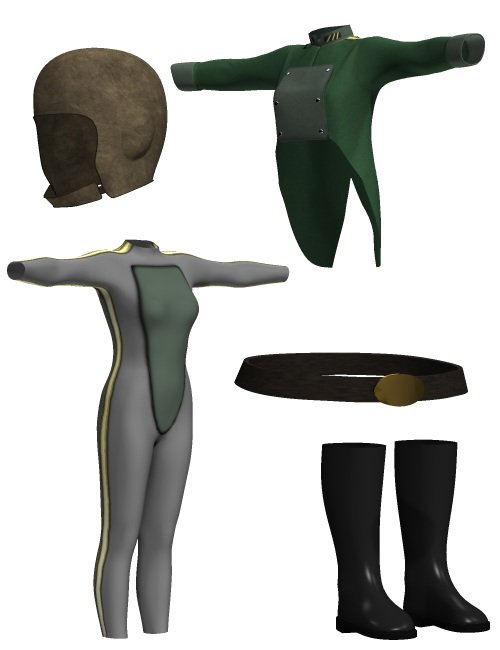 DE Mariner Uniforms by: PickersAngelValandar, 3D Models by Daz 3D