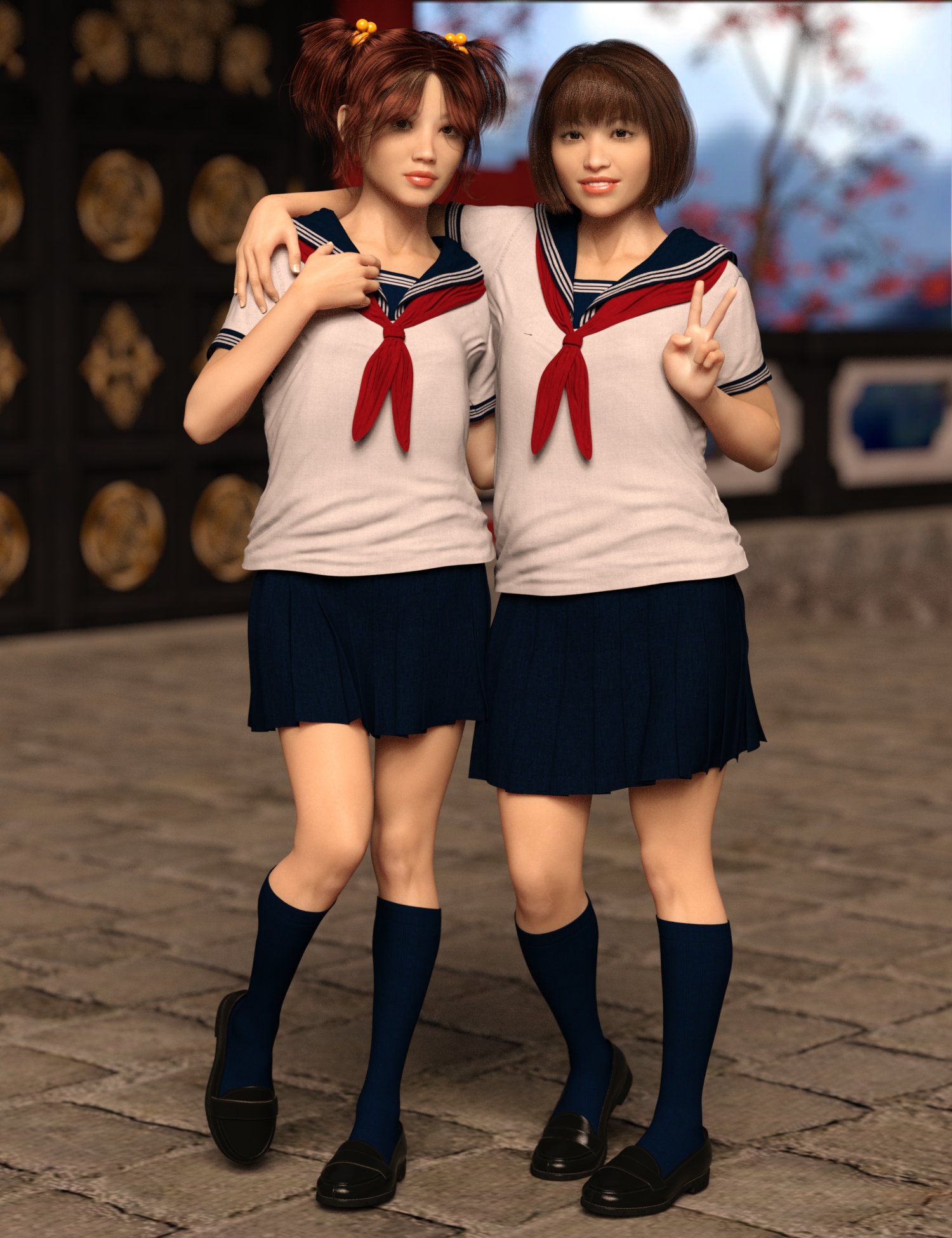dForce Japanese Sailor Girl Outfit for Genesis 8 Female(s) dForce Japanese Sailor Girl Outfit for Genesis 8 Female(s) by: Dogz, 3D Models by Daz 3D