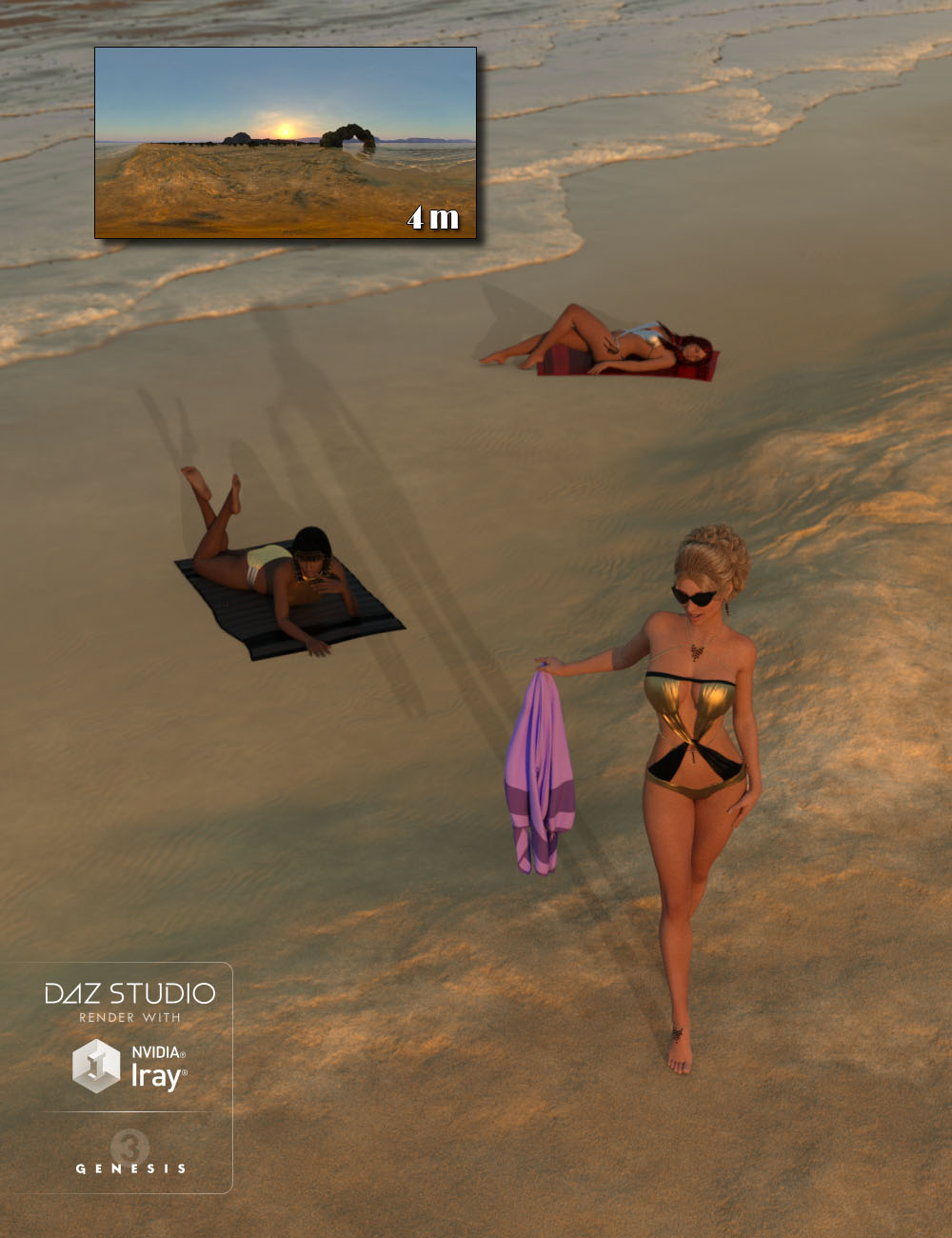 Fantasy IBL - Sandy Beach HDRI Fantasy IBL - Sandy Beach HDRI by: Denki Gaka, 3D Models by Daz 3D