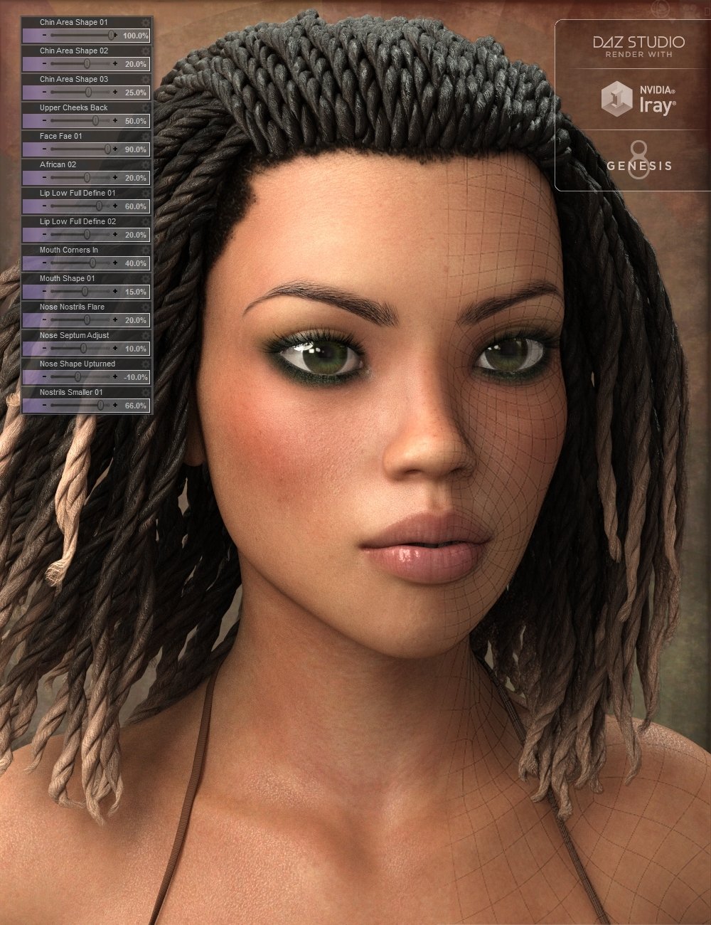 Genesis 8 Female Head Morph Resource Kit 3 | Daz 3D