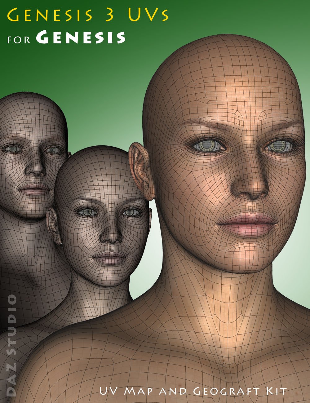 Genesis 3 UVs for Genesis by: Cayman Studios, 3D Models by Daz 3D