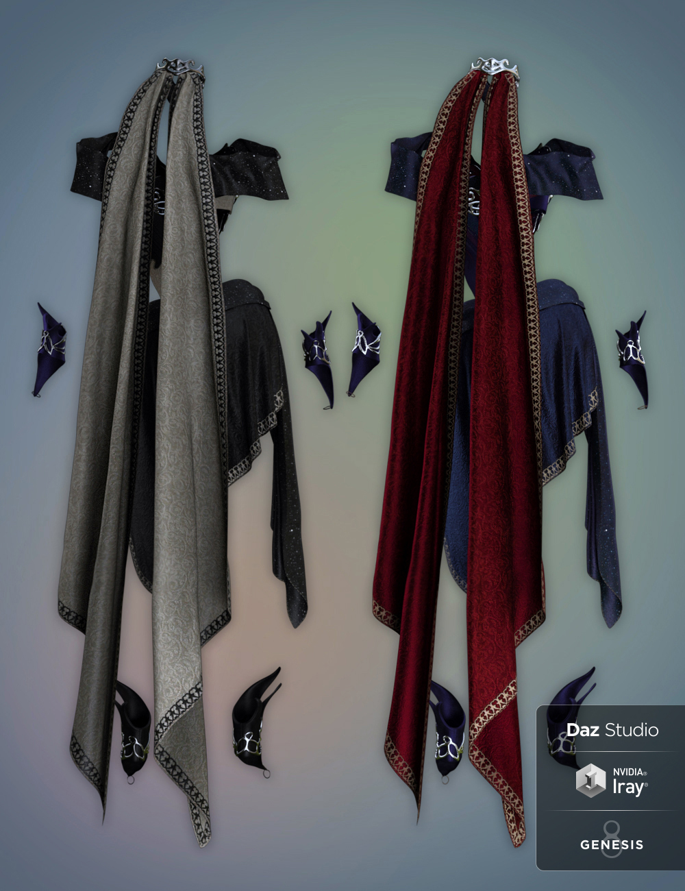 dForce Ethereal Fantasy Outfit Textures by: DirtyFairy, 3D Models by Daz 3D