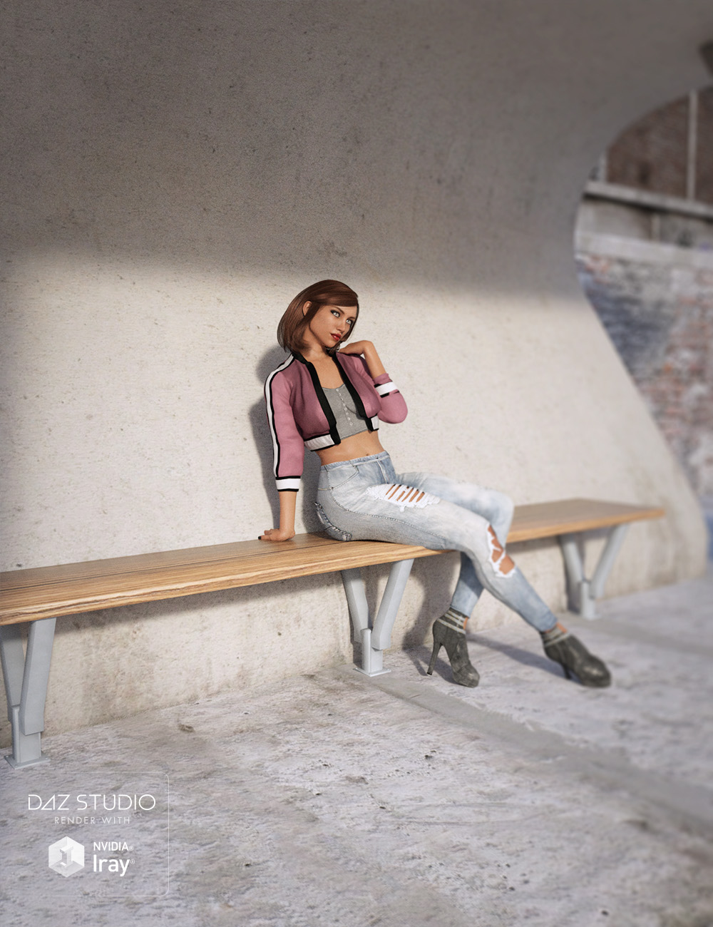 Bus Shelter by: , 3D Models by Daz 3D