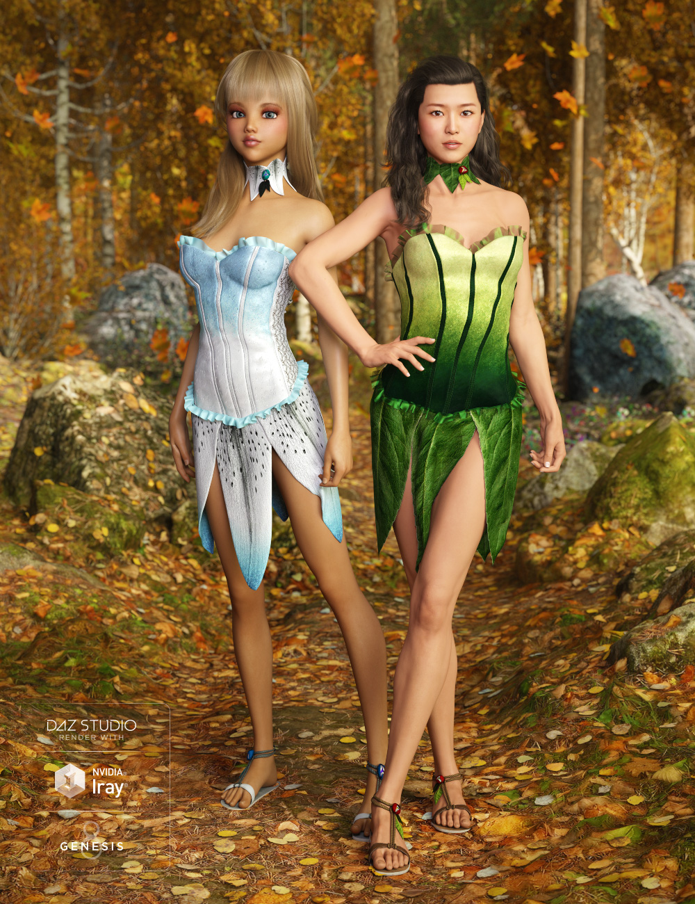 dForce Mysera Outfit Textures by: Shox-Design, 3D Models by Daz 3D