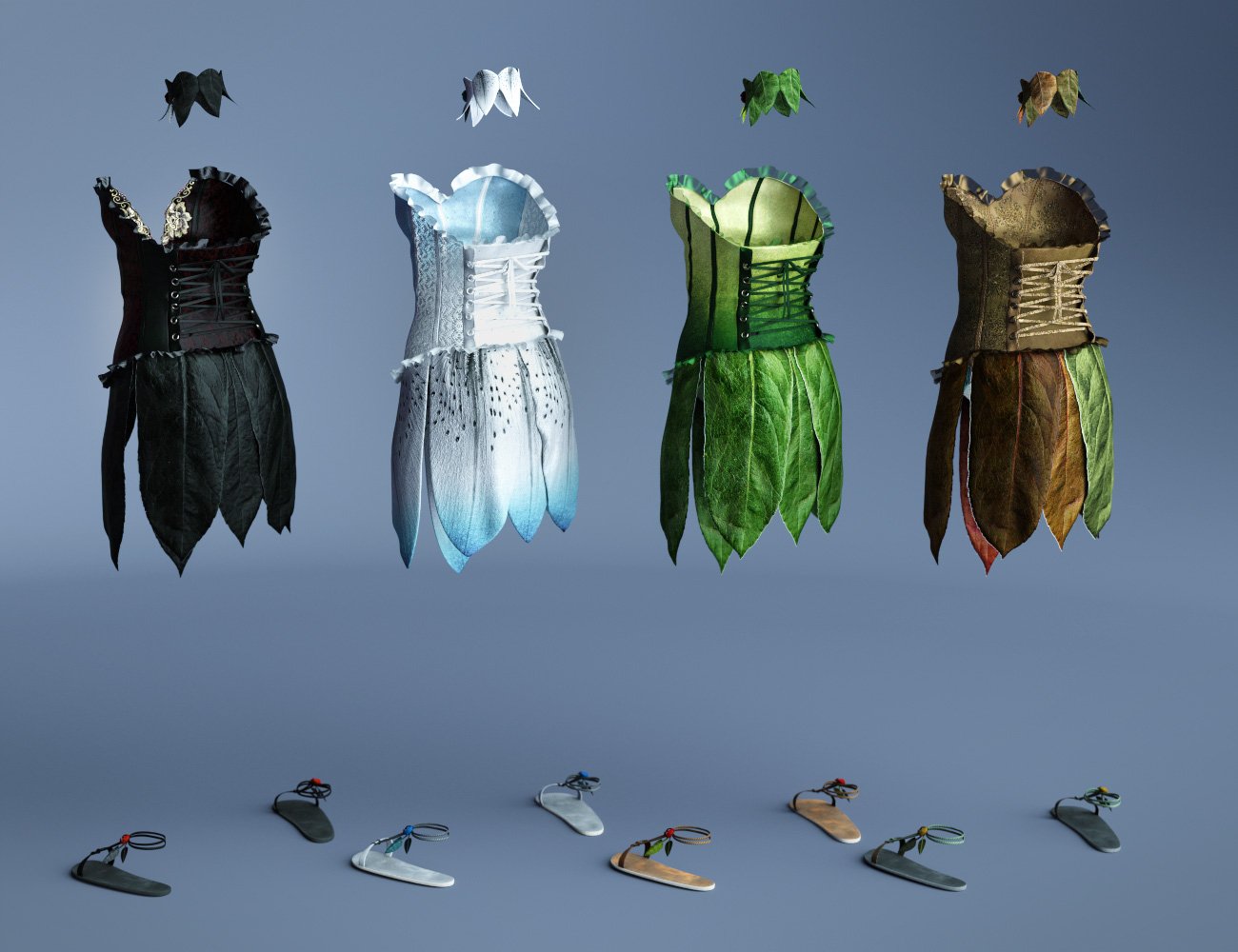 dForce Mysera Outfit Textures dForce Mysera Outfit Textures by: Shox-Design, 3D Models by Daz 3D