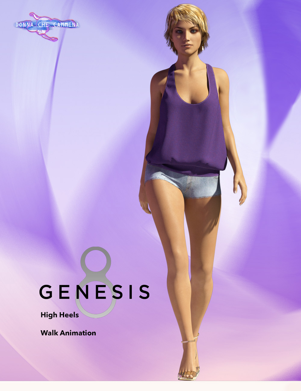 Walk Cycle for Genesis 8 Female(s) by: Donna che cammina, 3D Models by Daz 3D