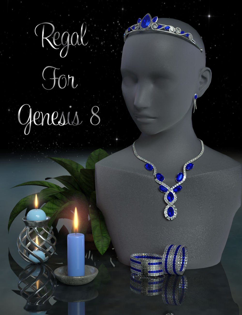 Regal Jewelry for Genesis 8 Female(s) by: WildDesigns, 3D Models by Daz 3D
