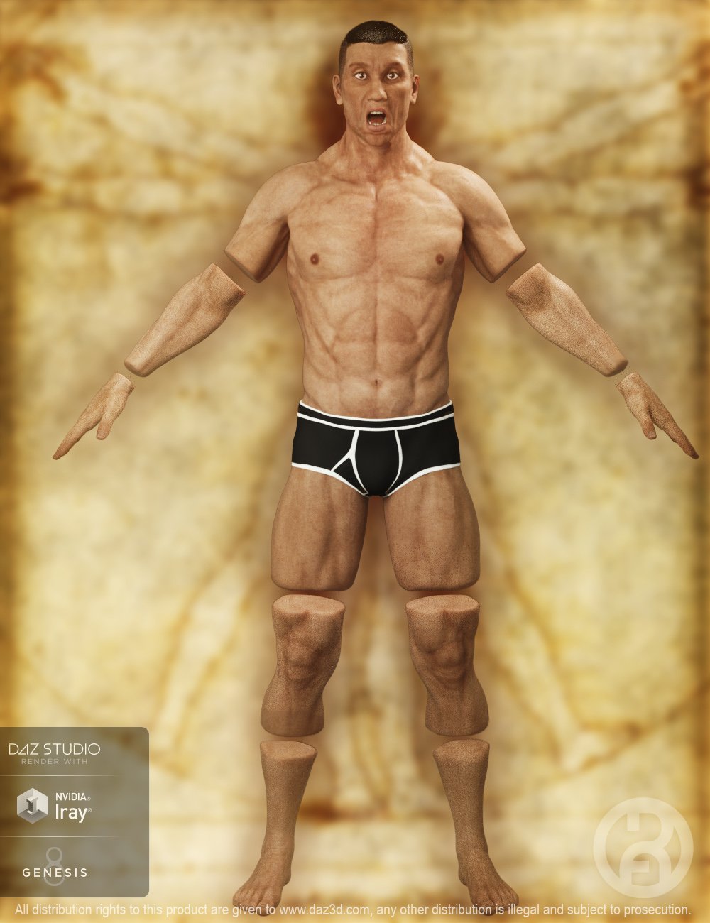 Severed Man for Genesis 8 Male(s) by: RawArt, 3D Models by Daz 3D