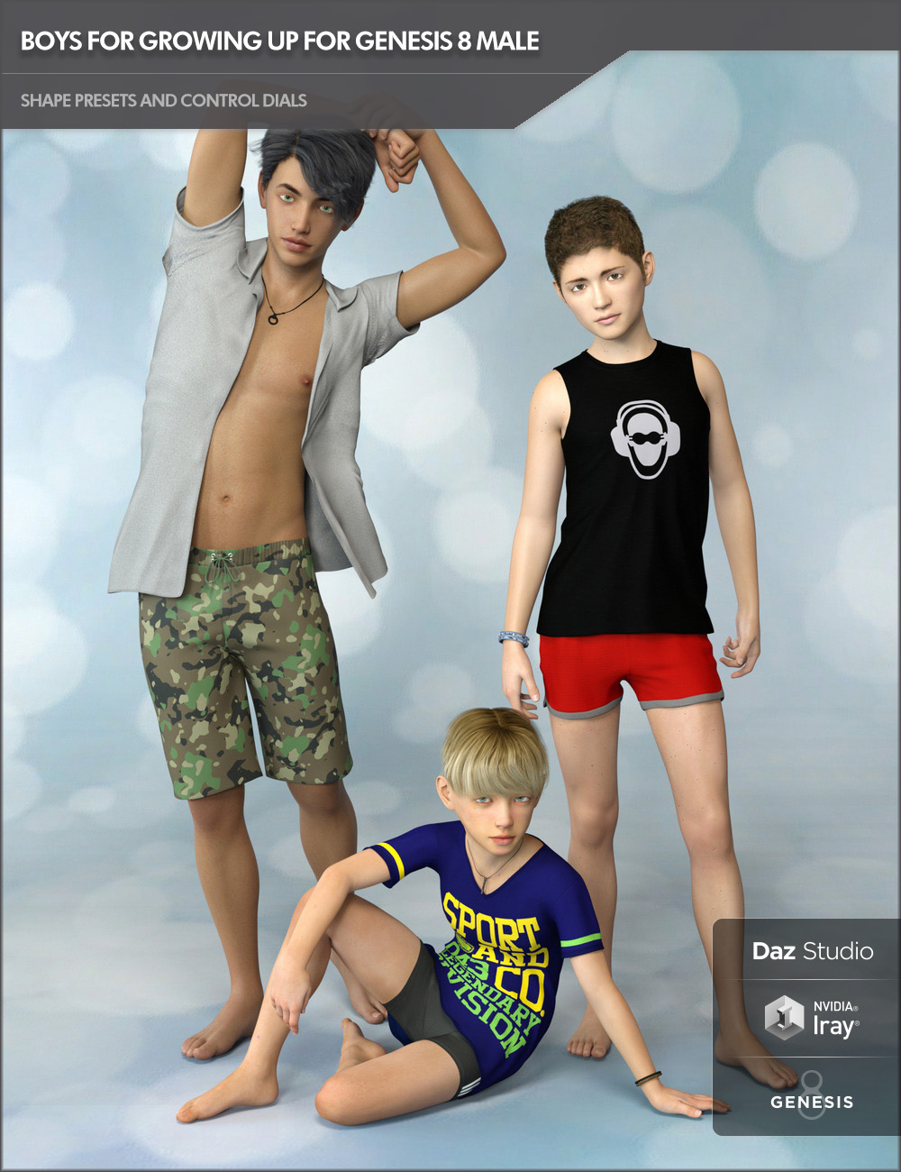 Boys For Growing Up For Genesis 8 Male Daz 3D Boys For Growing Up For Genesis 8 Male Daz 3D