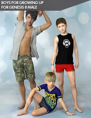 Boys for Growing Up for Genesis 8 Male | Daz 3D