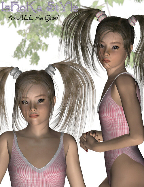 Ishoka Style Hair by: SWAMgoldtassel, 3D Models by Daz 3D