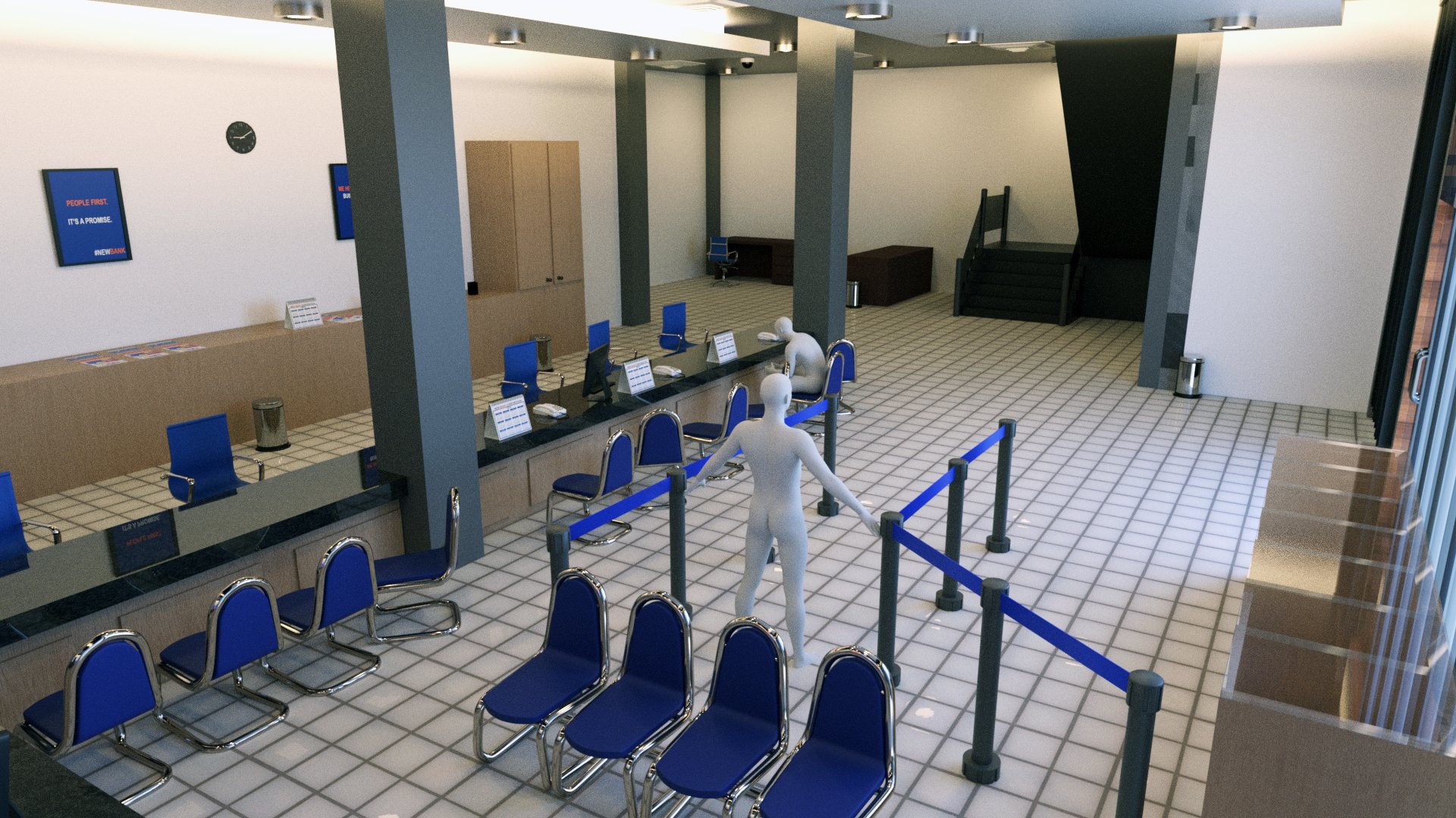 New Bank New Bank by: Tesla3dCorp, 3D Models by Daz 3D