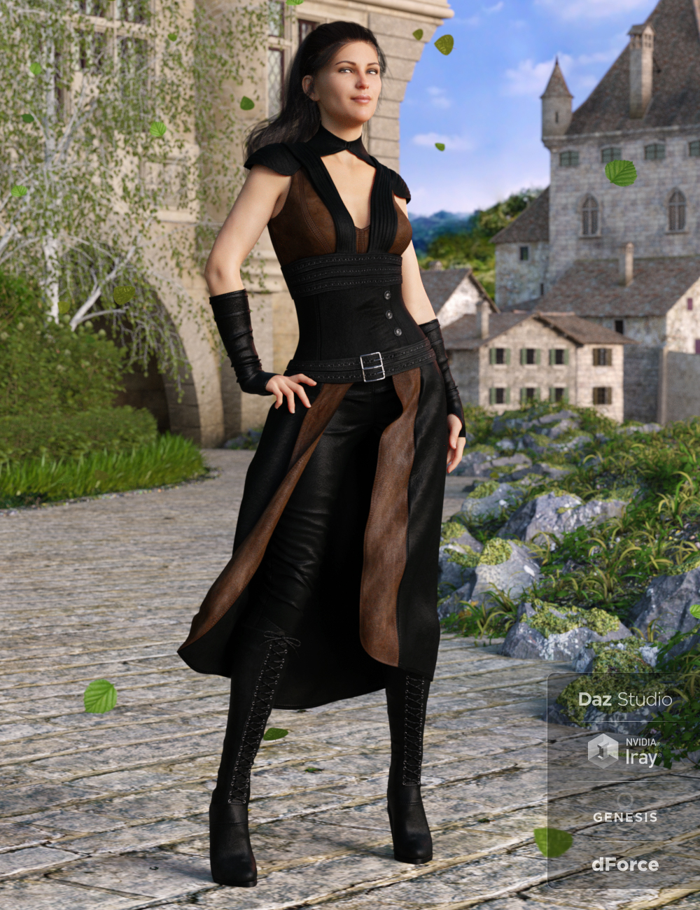 dForce Greenborough Adventure Outfit for Genesis 8 Female(s) by: NikisatezShox-Design, 3D Models by Daz 3D