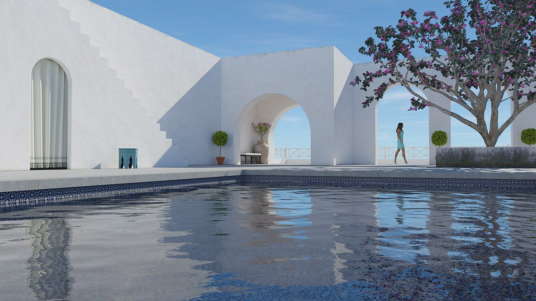 Greek Island Overlook Greek Island Overlook by: bitwelder, 3D Models by Daz 3D