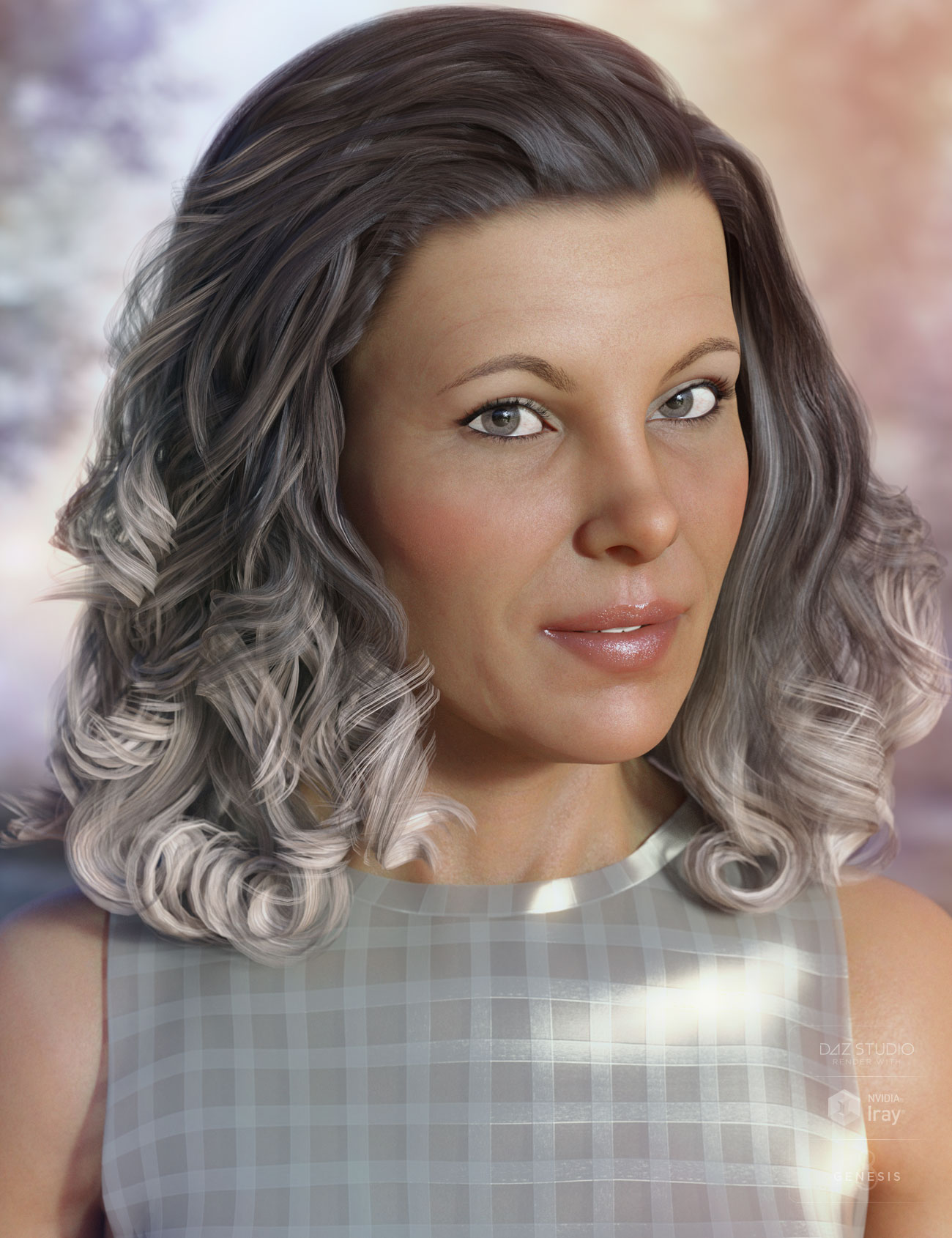 Louise Hair for Genesis 3 & 8 Female(s) by: AprilYSH, 3D Models by Daz 3D