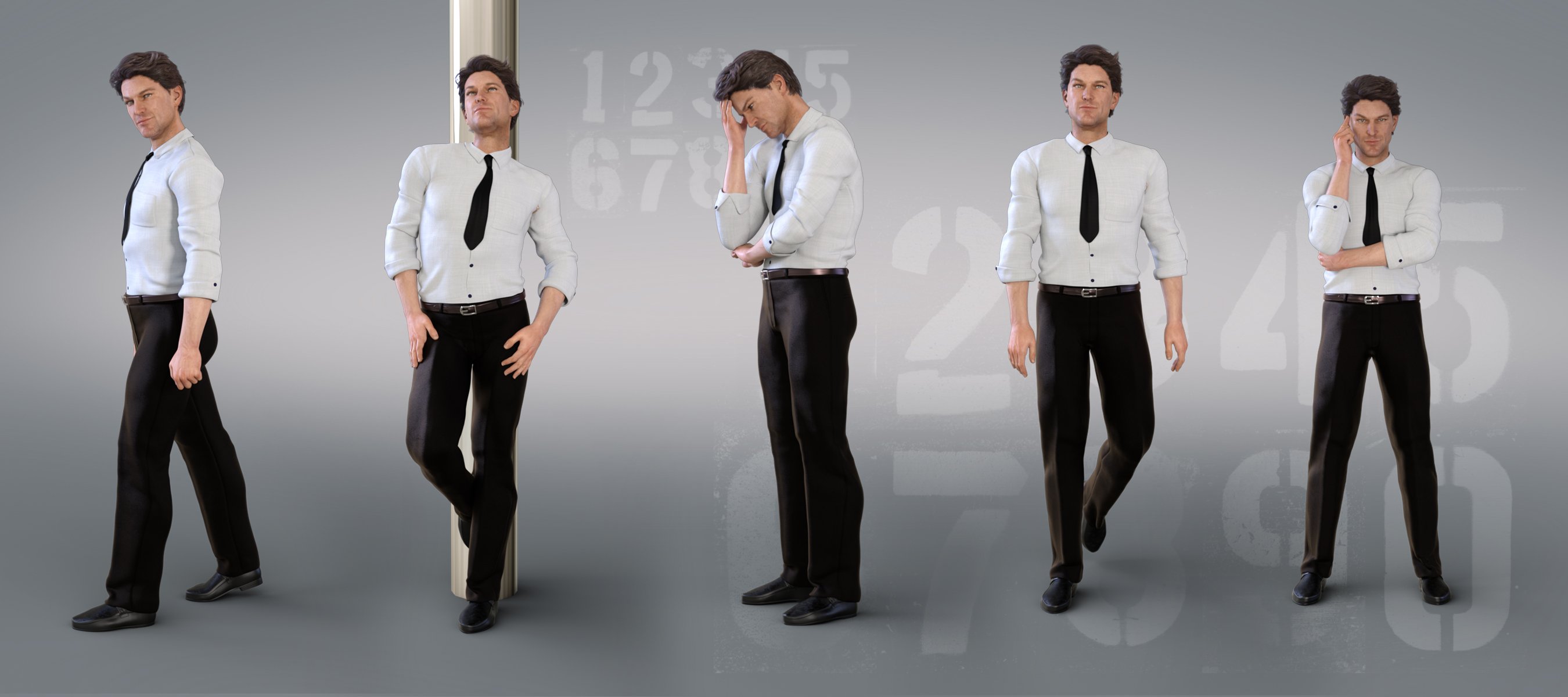 Z First Class Male - Poses and Expressions for Genesis 8 Male and Edward 8 by: Zeddicuss, 3D Models by Daz 3D