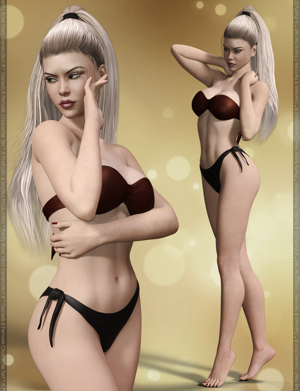 Pretty Base Next Generation 8 for Genesis 8 Female by: Pretty3DMytilus, 3D Models by Daz 3D