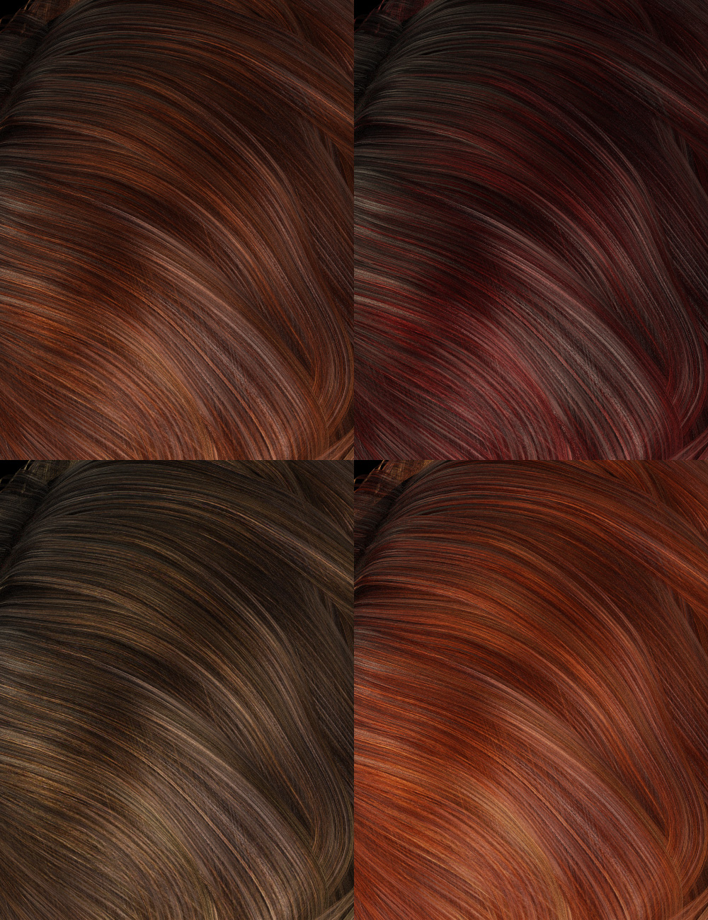 Colors for Librarian Hair by: goldtassel, 3D Models by Daz 3D