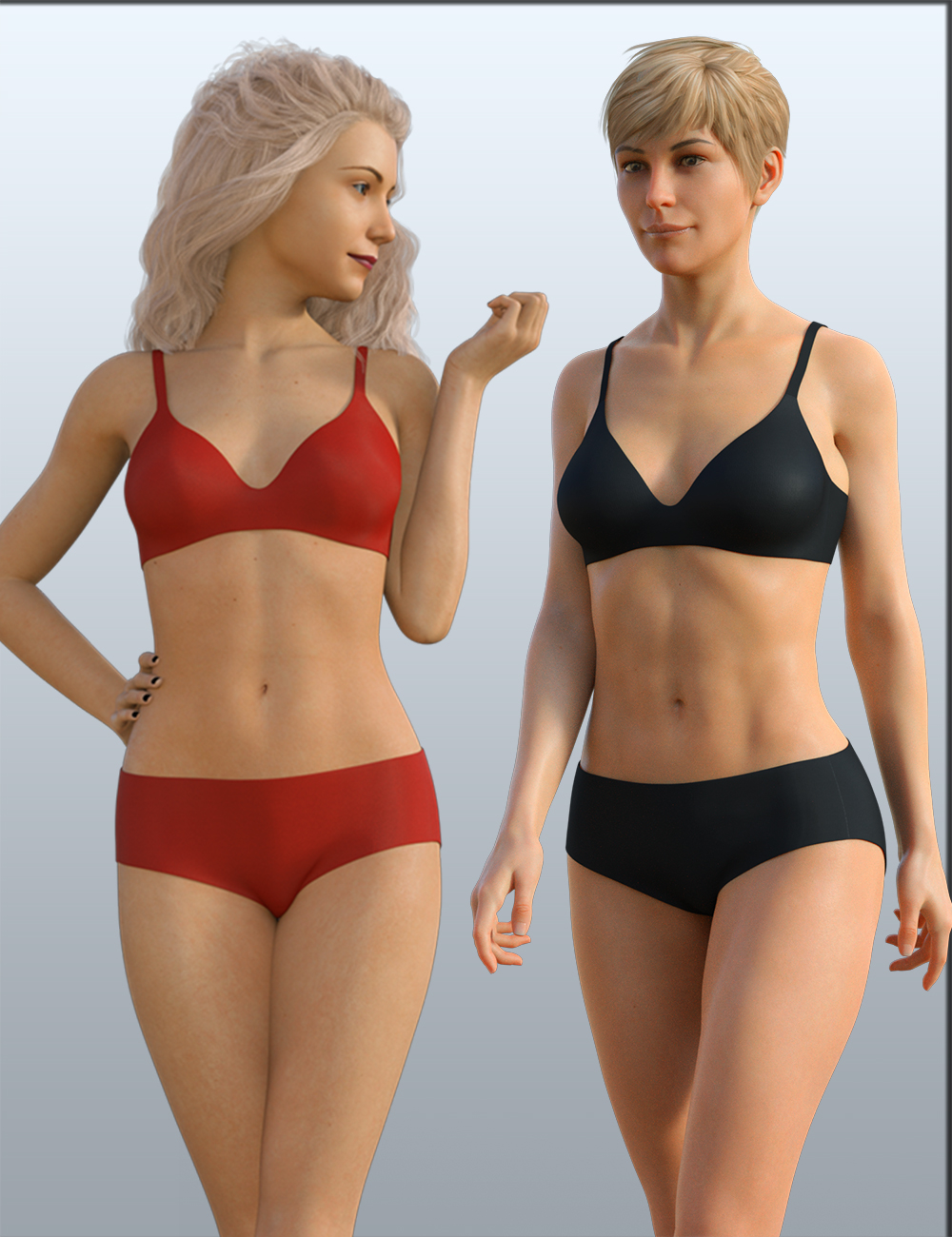 H&C Basic Underwear for Genesis 8 Female(s) by: IH Kang, 3D Models by Daz 3D