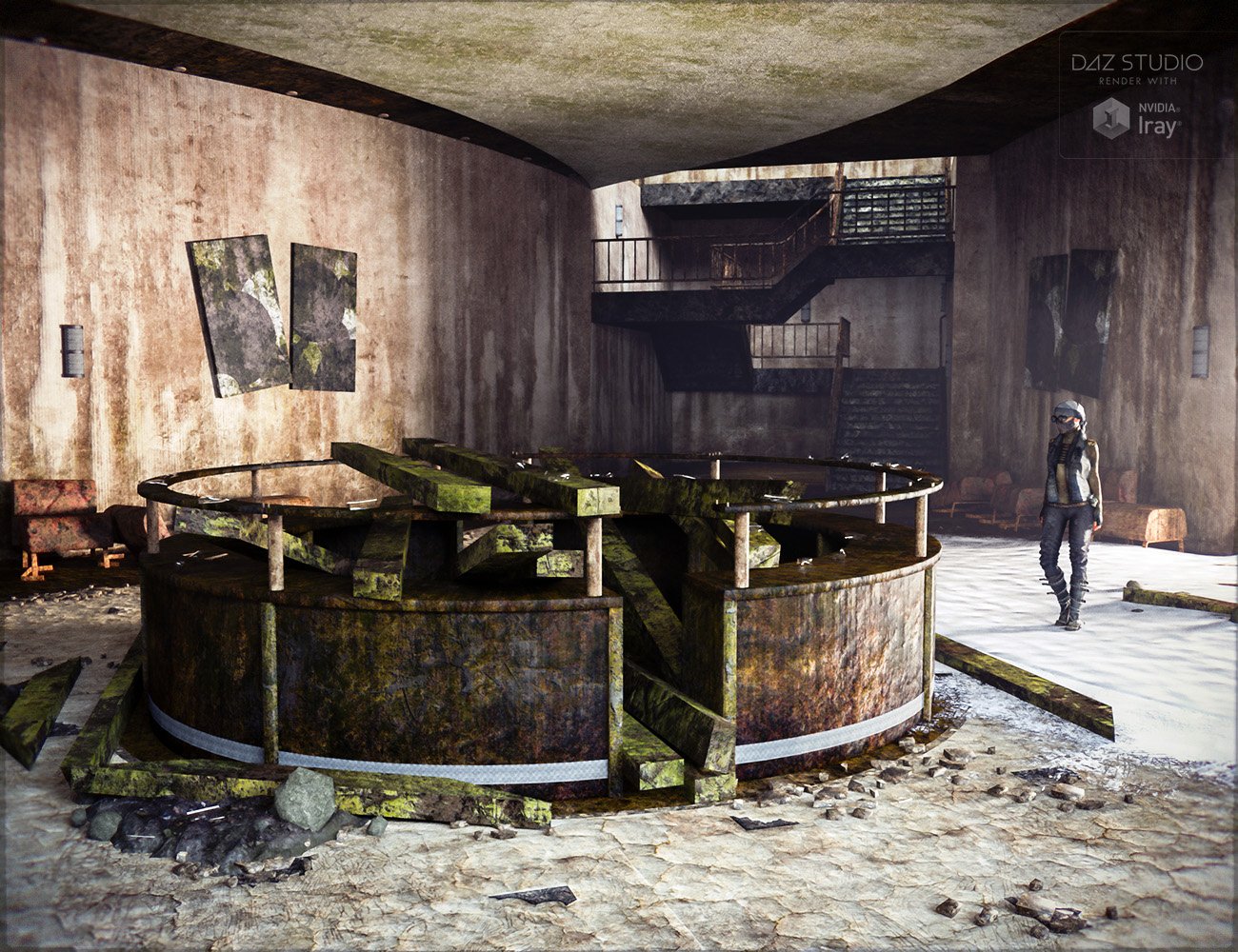 Abandoned Event Complex Abandoned Event Complex by: Merlin Studios, 3D Models by Daz 3D