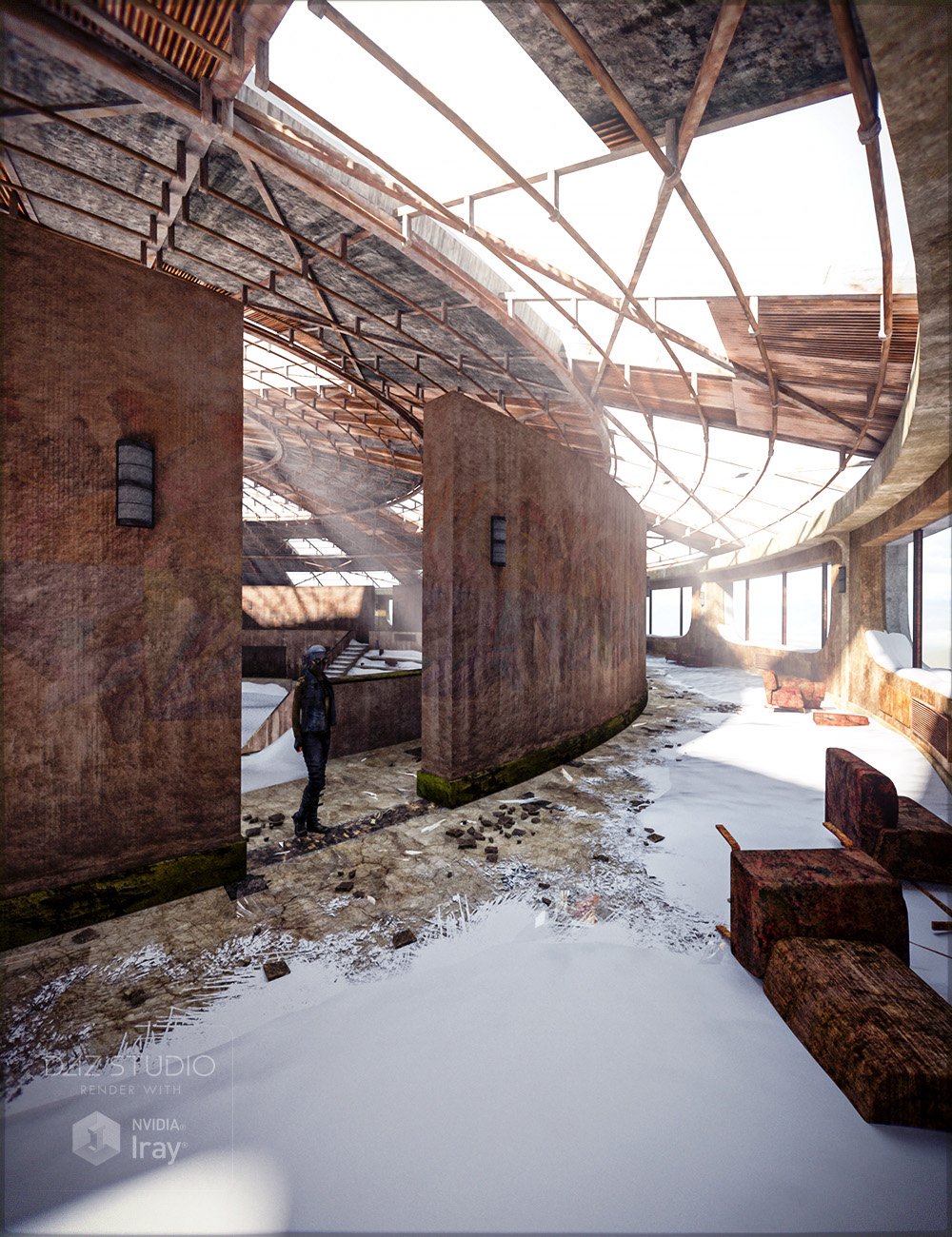 Abandoned Event Complex Abandoned Event Complex by: Merlin Studios, 3D Models by Daz 3D