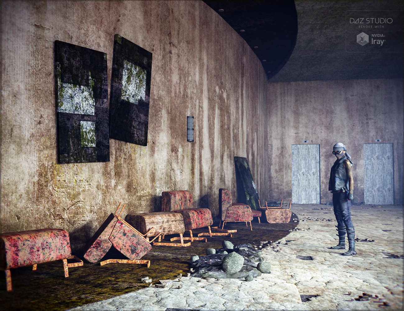 Abandoned Event Complex by: Merlin Studios, 3D Models by Daz 3D