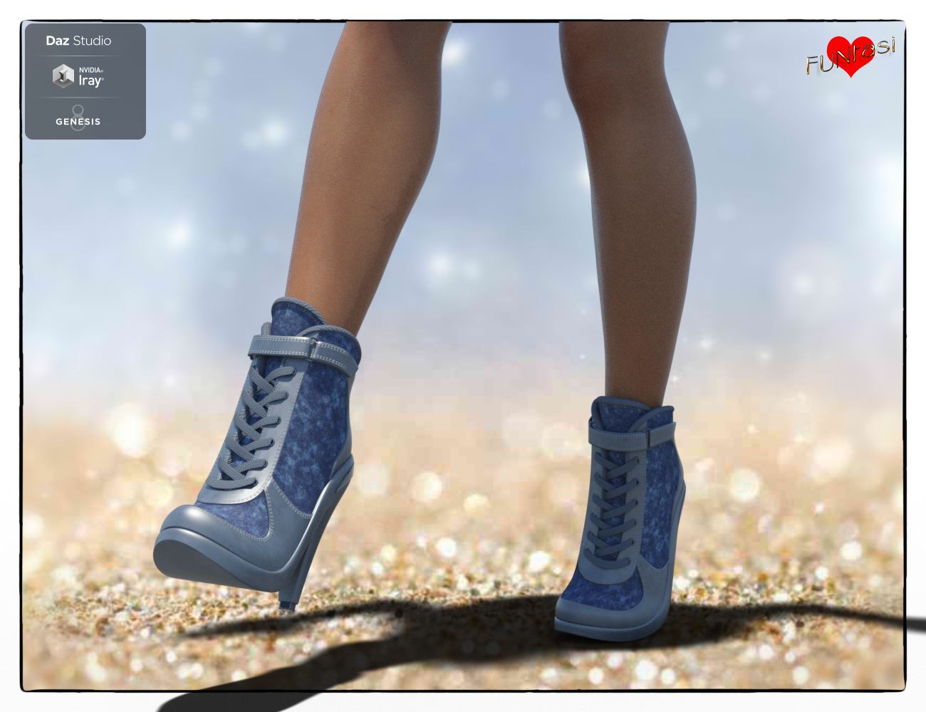 Sporty Heels for Genesis 8 Female(s) by: , 3D Models by Daz 3D