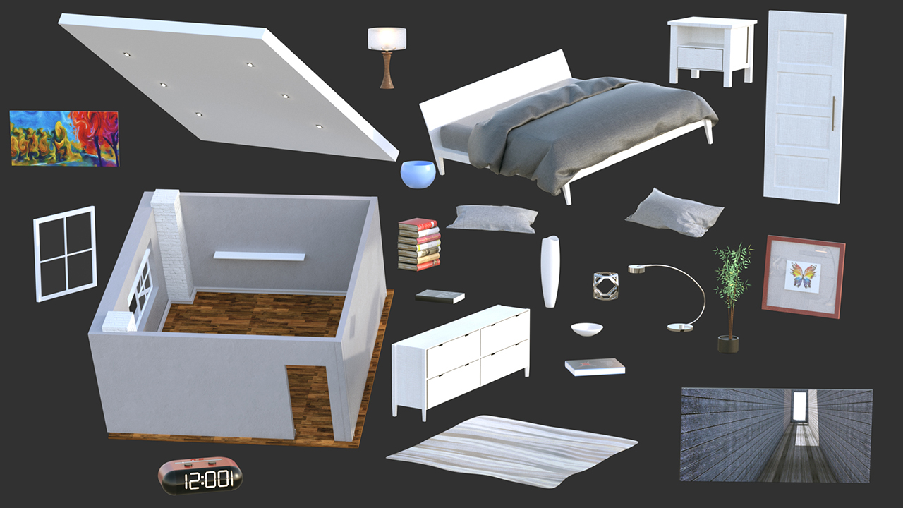 PX Modern Bedroom PX Modern Bedroom by: PerspectX, 3D Models by Daz 3D