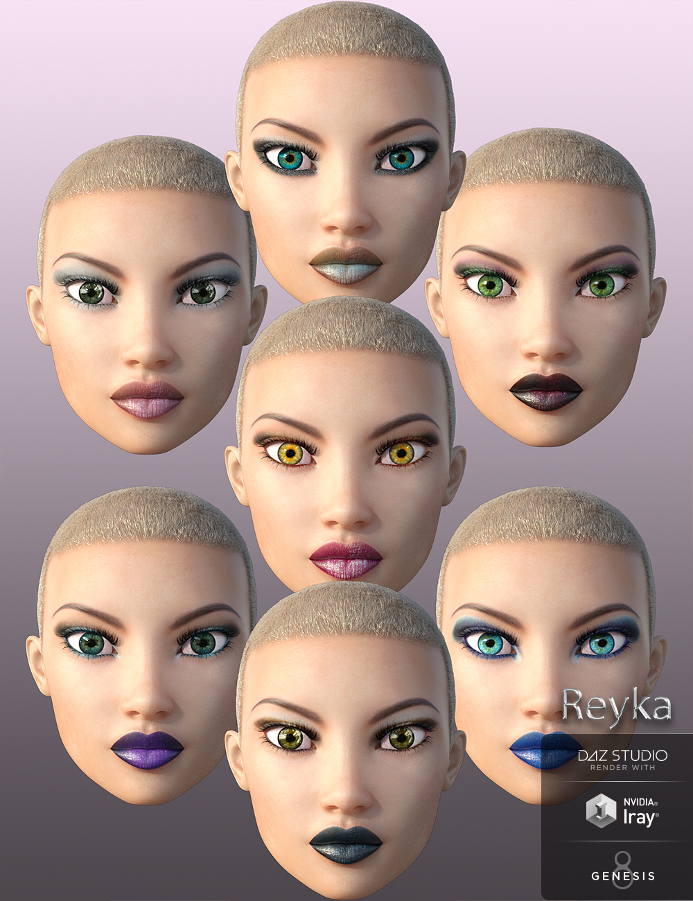 Reyka for Genesis 8 Female by: , 3D Models by Daz 3D