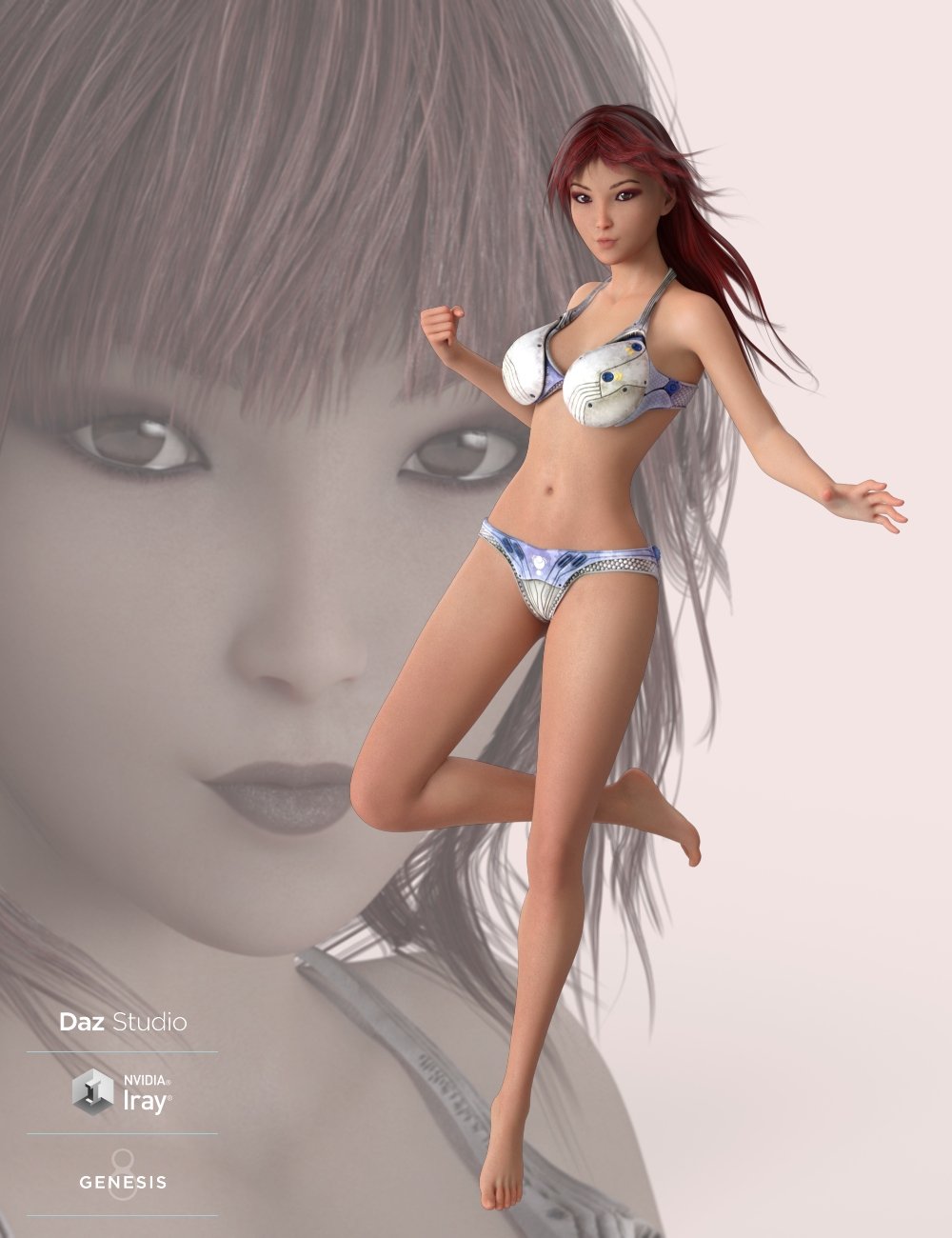 AQ Yumi for Aiko 8 by: Aquarius, 3D Models by Daz 3D